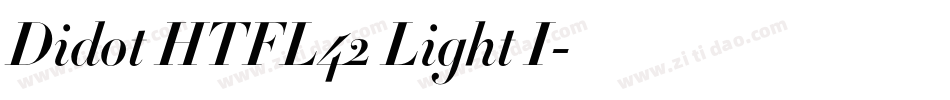 Didot HTFL42 Light I字体转换